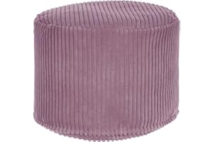 ‎DREAMROOTS DreamRoots Pouf Hocker - Hocker Rund Cord 50x50x35 cm - Couch Hocker Wohnzimmer - Sitzpouf Rund - Fußhocker Für Sessel - Sitzhocker Rund - Hocker Couch - Hocker Sofa