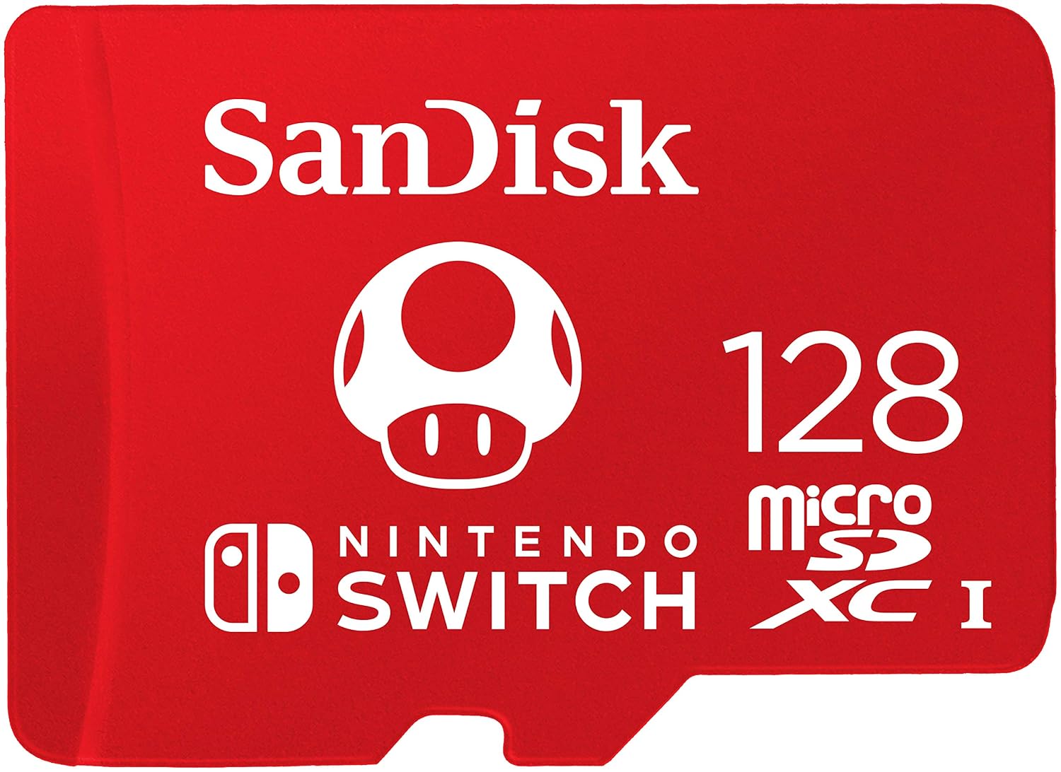 SanDisk MicroSDXC-Kaart Voor Nintendo Switch 128 GB (V30, U3, C10, A1, Leessnelheden Tot 100 MB/s, Van Meerdere Games)