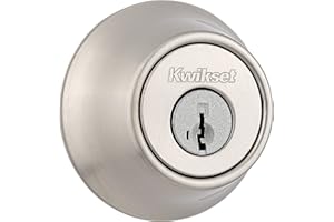 Kwikset 96600-575 660 15 SMT RCAL RCS Single Cylinder Deadbolt SmartKey, Satin Nickel, Round