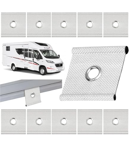 0XBIT Kederhaken Set - 10 Stück Camping Zubehör Für Wohnmobile Mit S-Haken