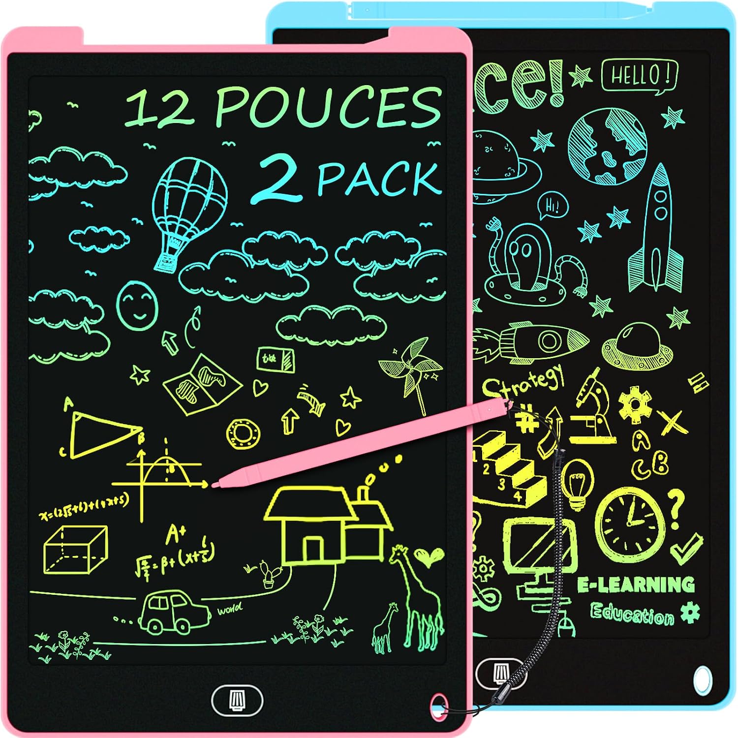Avis d'Expert & Test Approfondi : 2 Pack Tablette Dessin Enfants 12 Pouces Elec (Sélection)