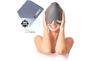Halo Mask Migräne Haube – Headache Relief Cap - Wiederverwendbare Migräne Mütze & Kühlmütze gegen Kopfschmerzen – Kühlmütze –