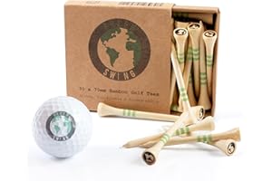 Green Swing Tees de Golf en Bambou 70 Mm Mixte