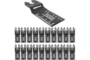 ZENO 40mm Multi Tool Blades 20PCS | Universal Oscillating Saw Blades | Professional Wood Metal Cutter | Quick Release for Fein Multimaster, Ryobi, Milwaukee, Bosch, Dremel, Dewalt, Rockwell