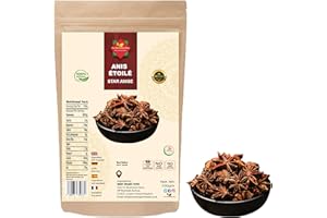 THE WORLDWIDE MINT Anis Étoilé 100 g | Graines Entières | Qualité Premium | 100% Naturel | Végan | Non OGM | Sans Additifs | Sans Conservateurs