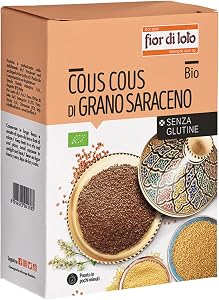 Fior di Loto Cous Cous Grano Saraceno - Cous Cous Senza Glutine - Naturale e Biologico - 500 g