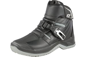 O'NEAL | Bottes de Motocross | Enduro Moto | En microfibre de haute qualité, Orteils et talon renforcés, Semelle extérieure avec insert antidérapant | Boots RMX Shorty | Adultes | Noir