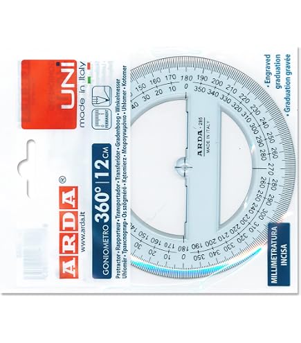 GONIOMETRO PLEXI ISOTECK 180° 15 CM ARDA 750