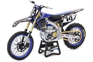 New Ray - Moto Yamaha YZF 450 Star Racing - Pilote de courses D. FERRANDIS - N°14- Reproduction fidèle à l’original - Die Cast - Echelle 1/12 - Pour les enfants à partir de 5 ans - 58333