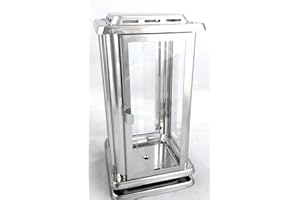 Lampe funéraire Designgrab en acier royal inoxydable - Avec une croix gravée sur le côté de la paroi