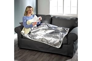MYSMARTBUY.COM Zero Degree Ultimate Heat Retaining Blanket – 146 x 94cm Soft, Lightweight, Reversible & Water-Resistant Polyester Fleece Throw – Perfect for the Sofa, Bed, Camping, Sports & Outdoor Events