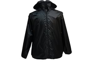 Marc & Mark Leichte Regenjacke in großen Größen bis 12XL, schwarz