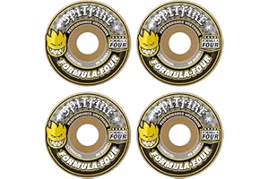 Spitfire Formula Four Conical 99DU Wheels Natural/Yellow 56mm