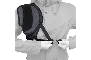 Tas Trost Adjustable Rebound Shield Shooting Shoulder Pads, Canvas Recoil Protection Vest for Rifle and Shotgun