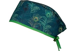 Pilucaps, Gorro quirófano pelo corto modelo EXOTIC ajustable con tiras de atar para mujer y hombre 100% algodón.