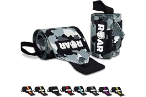 ROAR® Protege Poignet Musculation, Bande Poignet Musculation, Protege Poignet Crossfit, protège Poignet Wrist Wraps, Ceinture Crossfit Protection, protège Poignet Musculation, Protection Poignet