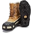 ICETRAX V3 HEX Winter Ice Grips for Shoes and Boots - Ice Cleats for Snow and Ice, StayON Toe, Reflective Heel