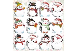 YeahBoom 24Pack Haftnotizen Weihnachten,Mini Haftnotizen Weihnachten,Sticky Notes Weihnachten,Haftnotizen Klebezettel Weihnachten,Weihnachtliche Haftnotizen,Weihnachten Notizblock,Weihnachtsnotizen