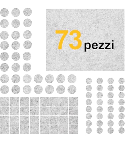 Kit 8 Feltrini Tondi Adesivi Marroni 25mm - Gommini Per Sedie E Mobili, Made In Italy - Foto 3