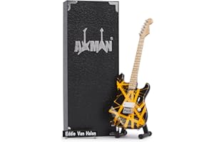 AXMAN Eddie Van Halen Miniature Guitar Replica - Music Gifts - Handmade Ornamental 1/4