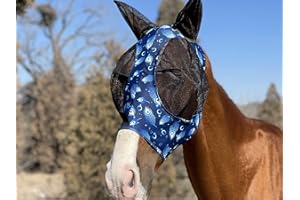 TGW RIDING Pferd Fliegenmaske Super Komfort Pferd Fliegenmaske Elastizität Fliegenmaske mit Ohren Wir stellen nur Produkte her, die Pferde mögen (Frühlingsgrün, M)