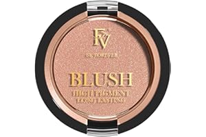 FV Blush Poudre Longue Durée - Fard à Joue Léger, Finition Brillante, Couleur Intense, Blush Crème pour Maquillage Éclatant et Sai (01 Nude Shimmer, 5g)