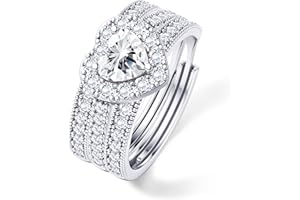 LOLIAS Tre in Uno Anello Donna Oro/Argento Set Anelli Mignolo Minimalista Impilabili Rings Regolabili Anello Fedine Fidanzamento Coppia Gioielli Regalo Donna