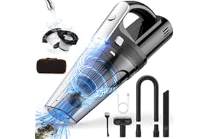 NIWOHOM Bezprzewodowy Odkurzacz Ręczny, 7500PA/12000PA Odkurzacz Samochodowy, Miniodkurzacz Bezprzewodowy Akumulator 6000mAh, Sierści Zwierząt Domowych, Dywanów, Domu, Biura