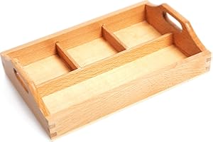Amazing child Montessori 3 Compartment Sorting Tray