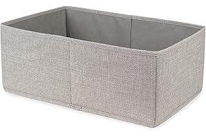 Compactor - Boîte de rangement en tissu Oxford gris taille M 42 x 26 x H.16.5 cm