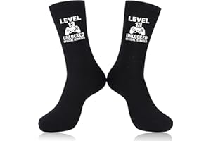 Belloxis 13th Birthday Gifts for Boys Gifts for Teenage Boys 13 Years Black Socks Cool Presents for 13 Year Olds Boys Socks Gifts for 13 Year Old Boys 13 Year Old Gifts for Boys Age 13 Son Gifts
