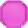 Small Mixing Tray 70cm x 70cm Plastic Assorted Tuff Tray Kids Messy Activities (Pink)