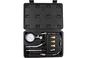 Mekanik Petrol Engine Compression Tester Kit Universal Push On M8 M10 M12 M14