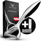 VALUXE® Premium Sparschäler mit scharfer Edelstahl Klinge & rutschfestem Griff - Handlicher Y-Gemüseschäler zum präzisen Schä