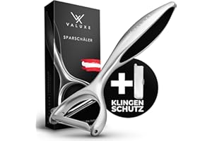 VALUXE® Pelapatate Premium con lama affilata in acciaio inox e manico antiscivolo – Pratico pelapatate a Y per sbucciare con precisione – Innovativo pelapatate, pelapatate asparagi, pelapatate