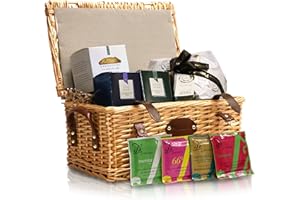 PASSERINI PASTICCERIA A MILANO DAL 1919 Elegante Cesto Natalizio con Panettone, Cioccolati, Biscotti e Tè Dammann Christmas Tea in Bustine