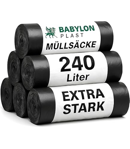 Hypafol LDPE-Müllsäcke 120 L – Blau, 700x1100 M Produktbild-Vorschau 4