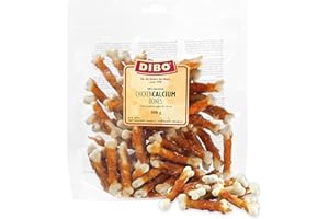 DIBO Bolsa de 500 g de Huesos de Calcio de Pollo, el Delicioso Aperitivo masticable para Perros