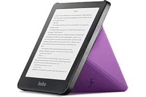 Forefront Cases Custodia per Kobo Clara HD - Custodia Protettiva per Kobo Clara HD (Modello: 2018) - Smart Auto Sveglia Sonno Funzione - Sottile, Leggero Stile Origami Cover - Viola