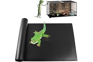 XIEHUZA Bearded Dragon Tank Accessories, Non-Adhesive Reptile Carpet Bedding Substrate for Terrarium, Reptile Mat Terrarium Liner Tank Flooring for Leopard Gecko, Snake, Lizard and Tortoise, 18x40 IN