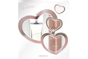 EVAFLORPARIS JE T'AIME A La Folie, Coffret pour Femme, Eau de Parfum 100 ml + Déodorant 150 ml, Vaporisateur, Spray, Parfum Femme, Cadeau Ensemble de 2 pièces