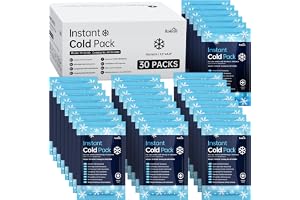 Rokehr Omedelbar Kylpack 30 Stycken, Instant Cold Packs Köldpacka för Engångsbruk, Kall Kompress för Smärtlindring, Svullnad