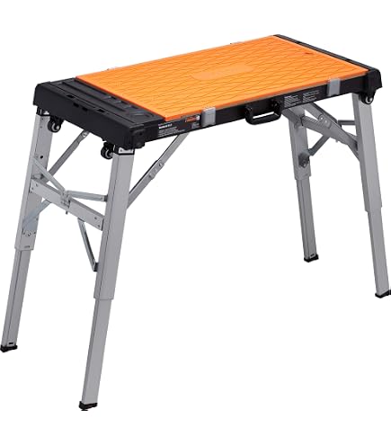 ECD Germany Établi Pliable, 86x55x80 cm, Extensible, Charge Maximale