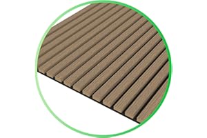 Tuda Grass Direct Luxury Acoustic Wall Slatted 3D Wood Veneer Panels Series 1 - Smoked Oak Sample