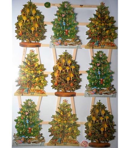Glanzbilder Weihnachten – Weihnachtsmann EF 7304 Für Scrapbooking & Deko