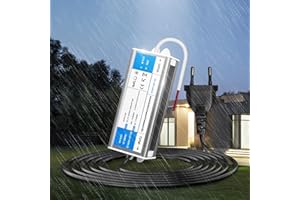 KSIBNW Trasformatore LED 12V 6W Alimentatore Impermeabile IP67 LED Driver con Spina AC 220V a DC 12V 0,5A 6W Adattatore Esterno Trasformatori Interruttore Tensione Bassa Costante Alimentatoredi