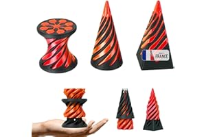 KOALA STUDIO Set di 3 Impossible Fidget Anti-Stress - Spirali Impossibili: Cono, Piramide e Cilindro Stampati in 3D - Idee Regalo per Adulti, Piccolo e Leggero