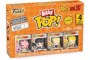 Funko Bitty Pop! DBZ - Goku & Nimbus 4PK - Gohan, Raditz, Piccolo et Une Mini-Figurine Mystère en Surprise - 2.2 Cm - Dragon Ball Z Collectionnable - Étagère Empilable Incluse Fans
