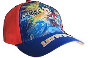 Beyblade Burst Berretto da Baseball, CAPP Cappy per Bambini, Ragazzi e Ragazze in Rosso/Blu
