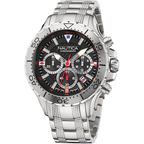Nautica Orologio Casual NAPLSF019 – Quadrante Verde, Cinturino In Tessuto Riciclato 22 Mm, Impermeabile 5 ATM